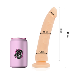 DELTA CLUB - TOYS NATURAL DILDO MEDICAL SILICONE 20 CM -O- 4 CM - 53Xshop