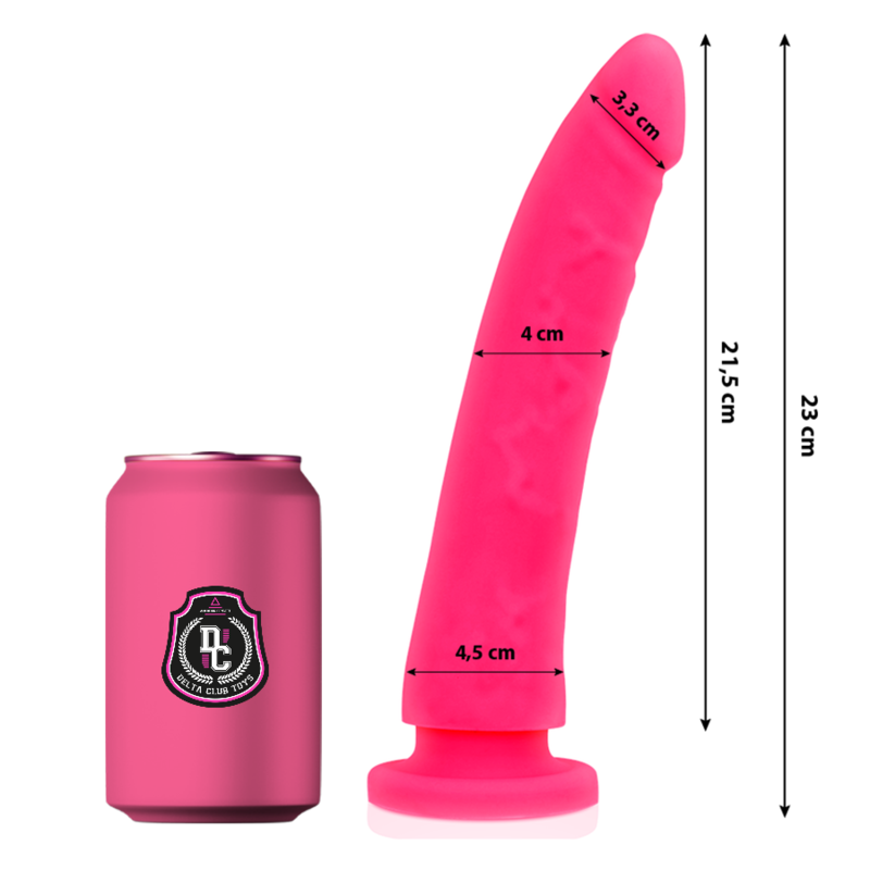 DELTA CLUB - TOYS PINK DILDO MEDICAL SILICONE 23 CM -O- 4.5 CM - 53Xshop