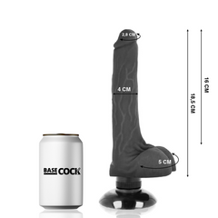 BASECOCK - REALISTIC VIBRATOR 2-1 FLESH 18.5 CM -O- 4 CM - 53Xshop