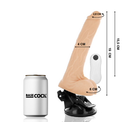 BASECOCK - REALISTIC VIBRATOR REMOTE CONTROL FLESH 19 CM -O- 4 CM - 53Xshop