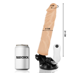 BASECOCK - REALISTIC VIBRATOR REMOTE CONTROL FLESH 21 CM -O- 4 CM - 53Xshop