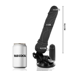 BASECOCK - REALISTIC VIBRATOR REMOTE CONTROL FLESH 19.5 CM -O- 4 CM - 53Xshop