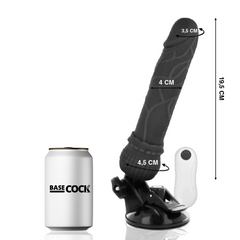BASECOCK - REALISTIC VIBRATOR REMOTE CONTROL FLESH 19.5 CM -O- 4 CM - 53Xshop