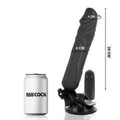 BASECOCK - REALISTIC VIBRATOR REMOTE CONTROL FLESH 20 CM -O- 4 CM - 53Xshop