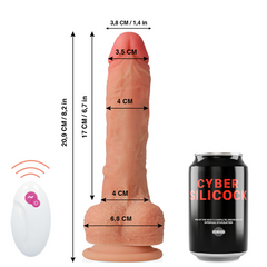 CYBER SILICOCK - REMOTE CONTROL REALISTIC MASTER HUCK 20.9 CM -O- 4 CM - 53Xshop