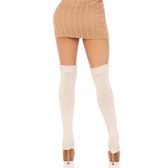 LEG AVENUE - KNIT WARMERS IVORY