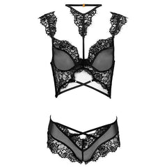 LIVCO CORSETTI FASHION - PALMENOM LC 90614 BRA + PANTY BLACK