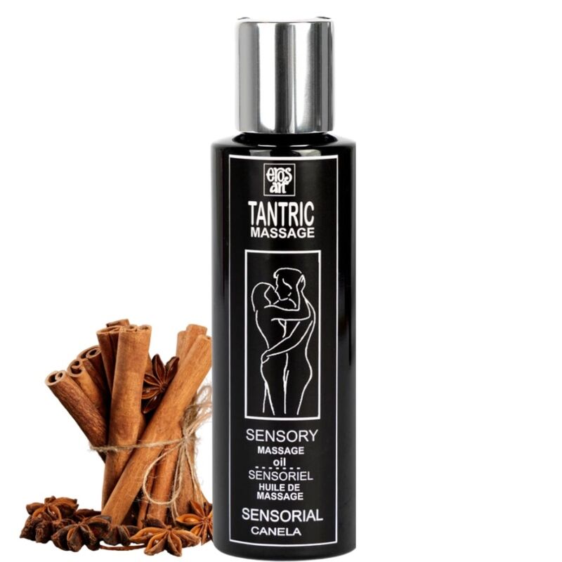 EROS-ART - NATURAL TANTRIC MASSAGE OIL AND APHRODISIAC CINNAMON 100 ML - 53Xshop