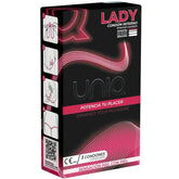 UNIQ - LADY CONDOM LATEX FREE FEMALE CONDOMS WITH GARTER BELT 3 UNITS - 53Xshop