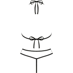 LIVCO CORSETTI FASHION - JIMENA LC 20216 BRA + THONG BLACK ONE SIZE