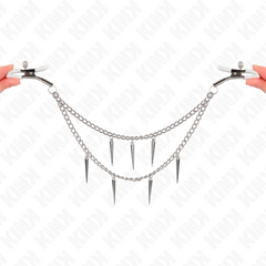 KINK - NIPPLE CLAMPS WITH SPIKES CHAINS 30 CM