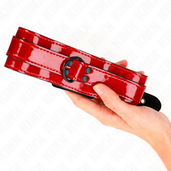 KINK - WINE RED ADJUSTABLE NECKLACE 37.5-49.5 CM X 5 CM