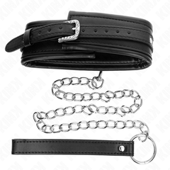 KINK - NECKLACE WITH SHINY BUCKLE STRAP 65 CM 48.5 CM X 5.3 CM