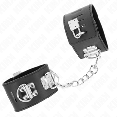 KINK - ATTACHES-POIGNETTES MULTIPOSITIONS AVEC FERMETURE CADENAS NOIR RÉGLABLE 16-23 CM X 5,5 CM