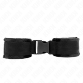 KINK - NYLON BIND HOOK&LOOP WRIST RESTRAINTS RED-BLACK MODEL 1 AJDUSTABLE 25-35 CM X 6 CM