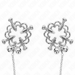 KINK - METAL FLOWER NIPPLE CLAMPS WITH CHAIN