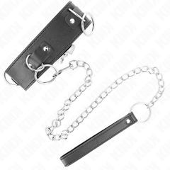 KINK - NECKLACE WITH LEASH 65 CM 3 RING MODEL 2 ADJUSTABLE 36-43 CM X 5 CM