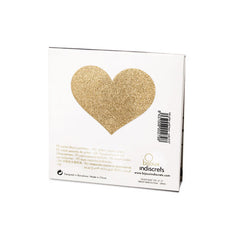 BIJOUX - INDISCRETS FLASH GOLDEN HEART NIPPLE COVERS - 53Xshop