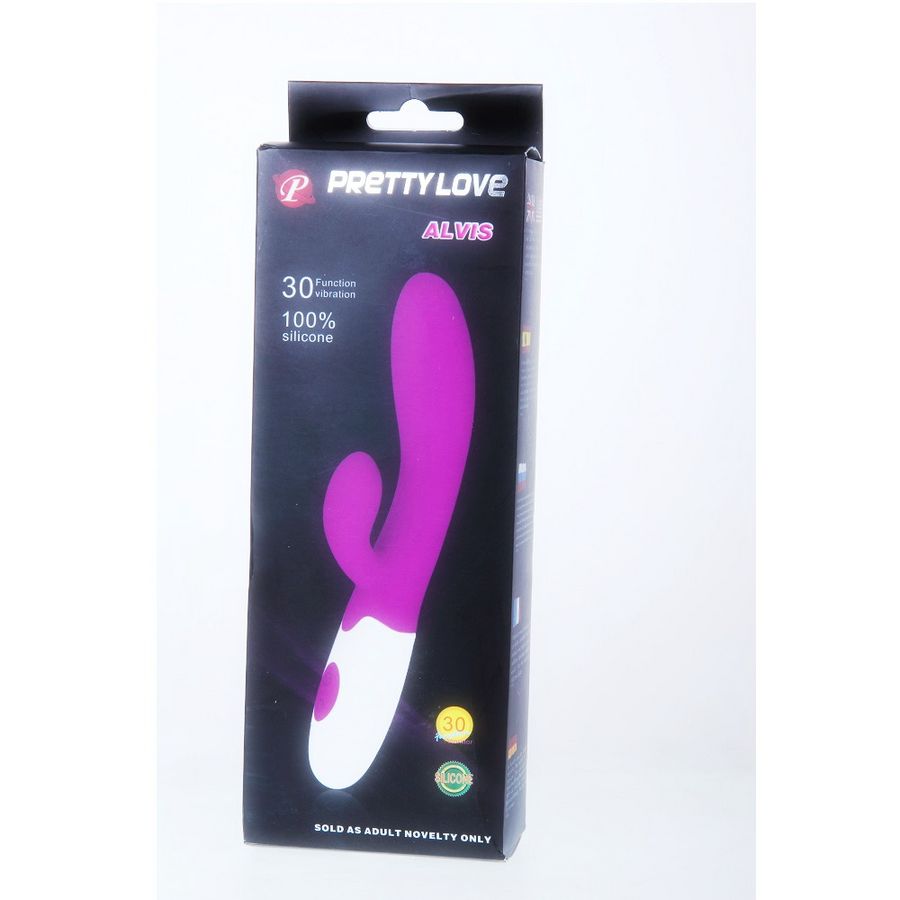 PRETTY LOVE - FLIRTATION ALVIS VIBRATOR WITH CLITORIS STIMULATOR - 53Xshop