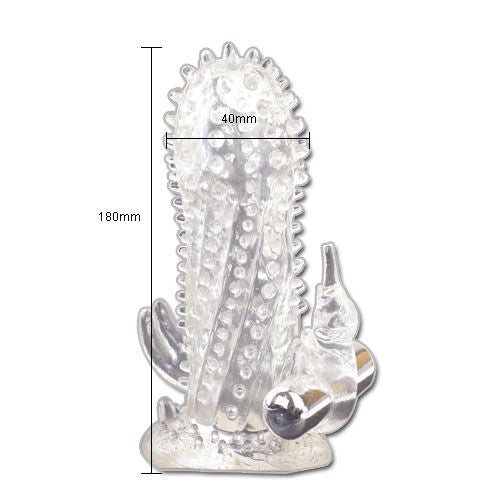 BAILE - BRAVE MAN RABBIT VIBRATOR PENIS EXTENSION - 53Xshop