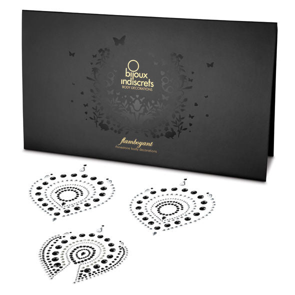 BIJOUX - INDISCRETS FLAMBOYANT BLACK&SILVER - 53Xshop