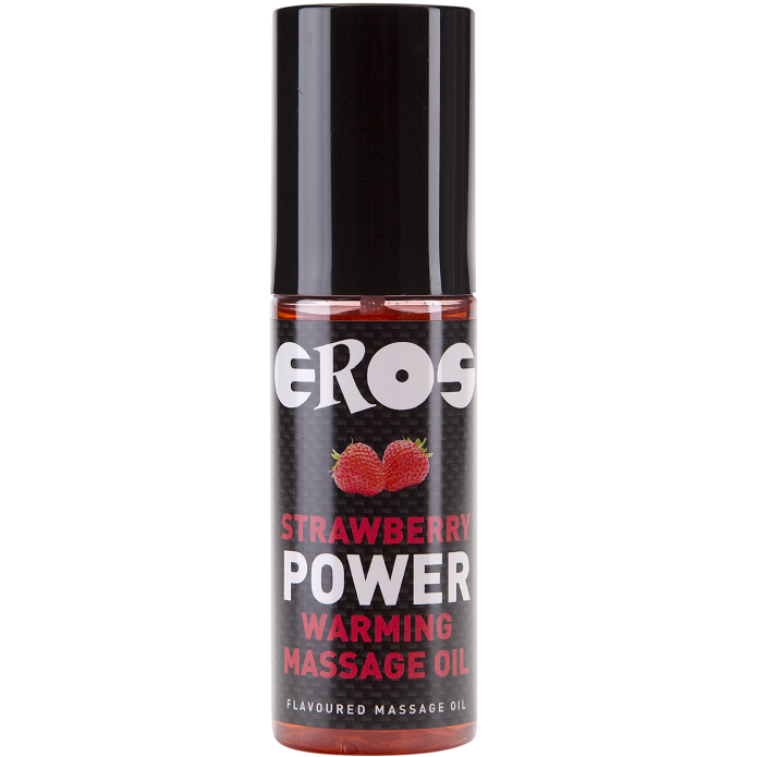 EROS STRAWBERRY POWER WARMING MASSAGE OIL - 53Xshop