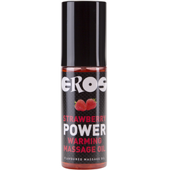 EROS STRAWBERRY POWER WARMING MASSAGE OIL - 53Xshop
