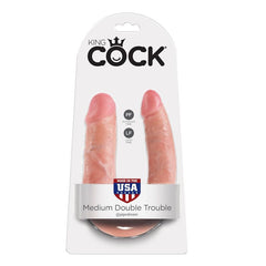 KING COCK - U-SHAPED MEDIUM DOUBLE TROUBLE FLESH 13.9 CM - 53Xshop