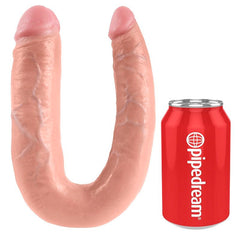 KING COCK - U-SHAPED LARGE DOUBLE TROUBLE FLESH 17.8 CM - 53Xshop
