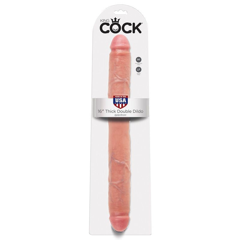 KING COCK - THICK DOUBLE DILDO FLESH 40.6 CM - 53Xshop