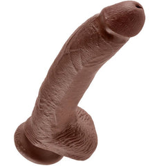 KING COCK - 9 DILDO BROWN WITH BALLS 22.9 CM - 53Xshop