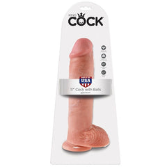 KING COCK - 11 DILDO FLESH WITH BALLS 28 CM - 53Xshop