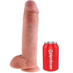 KING COCK - 11 DILDO FLESH WITH BALLS 28 CM - 53Xshop