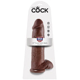 KING COCK - 12 DILDO BROWN WITH BALLS 30.48 CM - 53Xshop
