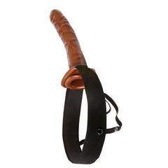 FETISH FANTASY SERIES - CHOCOLATE DREAM HOLLOW STRAP-ON - 53Xshop