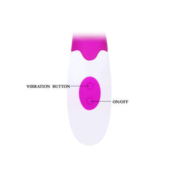 PRETTY LOVE - FLIRTATION ALVIS VIBRATOR WITH CLITORIS STIMULATOR - 53Xshop