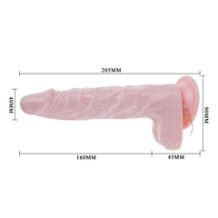 BAILE - SUPER ROTA DONG REALISTIC DILDO 20.5 CM - 53Xshop