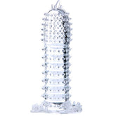 BAILE - PENIS SHEATH WITH TRANSPARENT STIMULATING POINTS 14 CM - 53Xshop