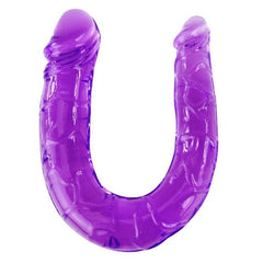 BAILE - DOUBLE DILDO IN LILAC FLEXIBLE JELLY - 53Xshop