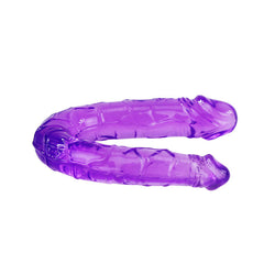 BAILE - DOUBLE DILDO IN LILAC FLEXIBLE JELLY - 53Xshop