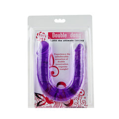 BAILE - DOUBLE DILDO IN LILAC FLEXIBLE JELLY - 53Xshop