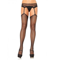 LEG AVENUE - NET STOCKINGS WITHOUT SUPERIOR SELF-ADHESIVE SILICONE - 53Xshop