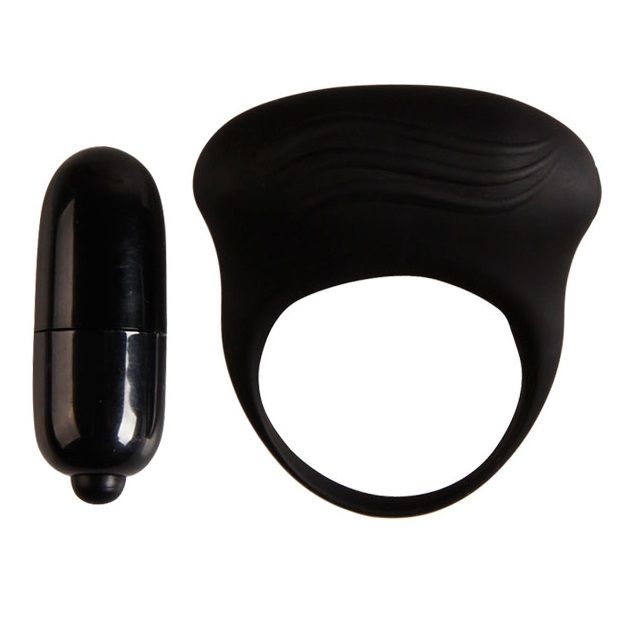 PRETTY LOVE - BERTRAM BLACK VIBRATOR RING - 53Xshop