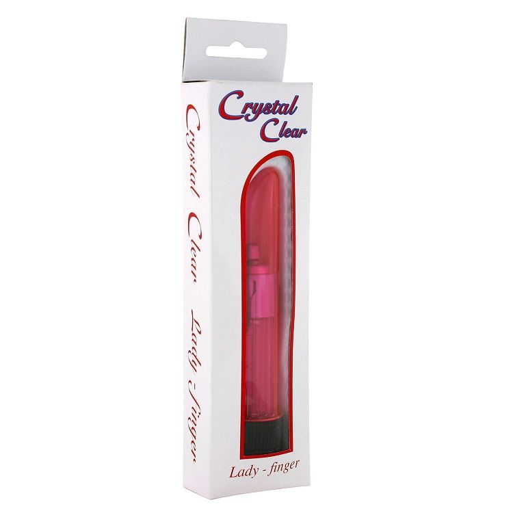 SEVEN CREATIONS - CRYSTAL CLEAR VIBRATOR LADY PINK - 53Xshop