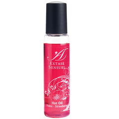 EXTASE SENSUAL - STRAWBERRY STIMULATING OIL HEAT TRIP 35 ML - 53Xshop