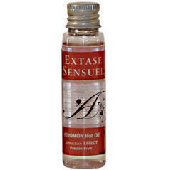 EXTASE SENSUAL - HEAT EFFECT MASSAGE OIL WITH PASSION FRUIT PHEROMONES TRAVEL 35 ML - 53Xshop
