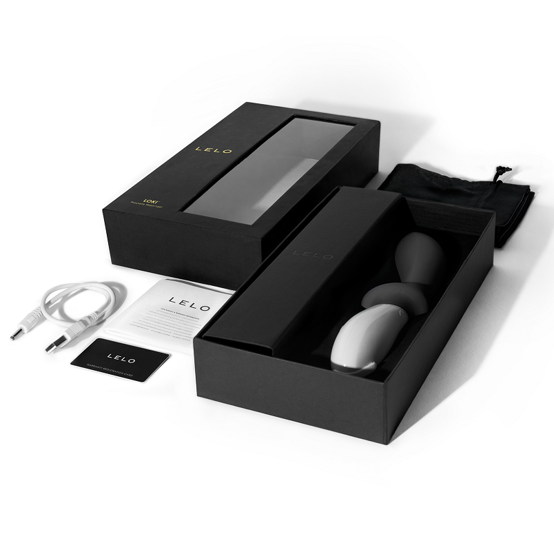 LELO - LOKI BLACK PROSTATIC VIBRATOR - 53Xshop