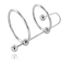 METAL HARD - EXTREME RING WITH URETHRAL STOP - 53Xshop
