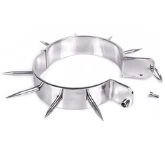 METAL HARD - BDSM SLAVE COLLAR WITH POINTS - 53Xshop