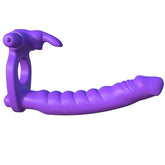 FANTASY C-RINGZ - SILICONE DOUBLE VIBRATOR RABBIT - 53Xshop